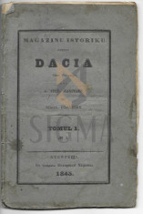 A. TREBONIU LAURIANU SI NICOLAE BALCESCU - MAGAZINU ISTORICU pentru DACIA , Tom 1 - fascicola 3, 1845 foto