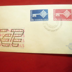 Plic FDC Europa CEPT 1968 Olanda