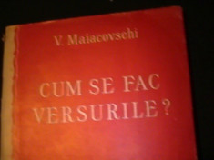 CUM SE FAC VERSURILE-V. MAIACOVSCHI- foto