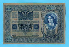 Austro Ungaria 1000 coroane 1902 (1919) necirculata P59 foto