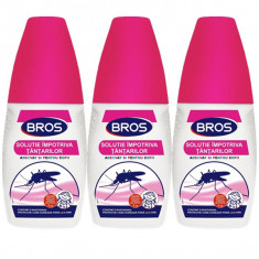 3 x Bros, Lotiune impotriva tantarilor pentru uz uman, 3 x 50ml foto