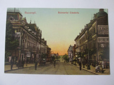 Bucuresti-Bulevardul Elisabeta,carte postala circulata 1906 foto