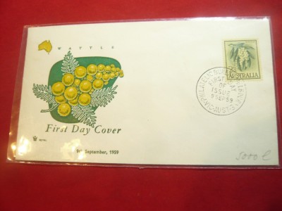 Plic FDC Australia 1959 - Mimosa foto