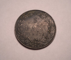 5 bani 1867 Watt &amp;amp;Co foto