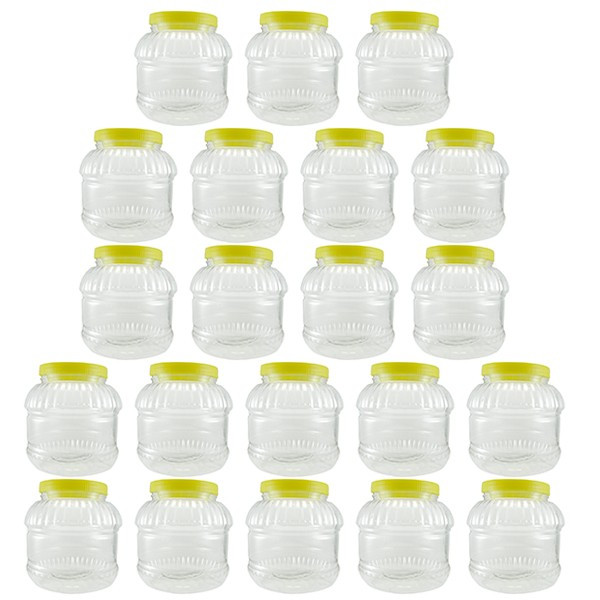 21 x Borcan 5L din plastic cu capac, 21 x 5L