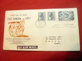 Plic FDC - Conferinta UPU 1957 Canada