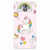 Husa silicon pentru Nokia 3.1, Cute Unicorn