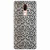 Husa silicon pentru Nokia 7 Plus, Baroque Silver Pattern