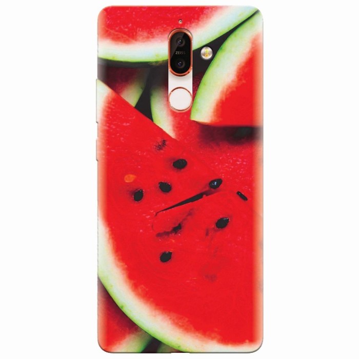 Husa silicon pentru Nokia 7 Plus, S Of Watermelon Slice