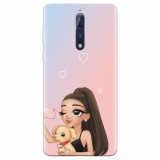 Husa silicon pentru Nokia 8, Selfie With Sweet Dog
