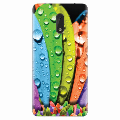 Husa silicon pentru Nokia 6, Colorful Daisy Petals foto