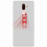 Husa silicon pentru Nokia 7 Plus, Red Bridge In Clouds