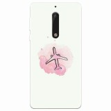 Husa silicon pentru Nokia 5, Airplain