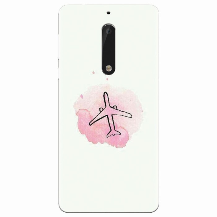 Husa silicon pentru Nokia 5, Airplain