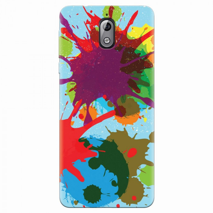 Husa silicon pentru Nokia 3.1, Holi Splash