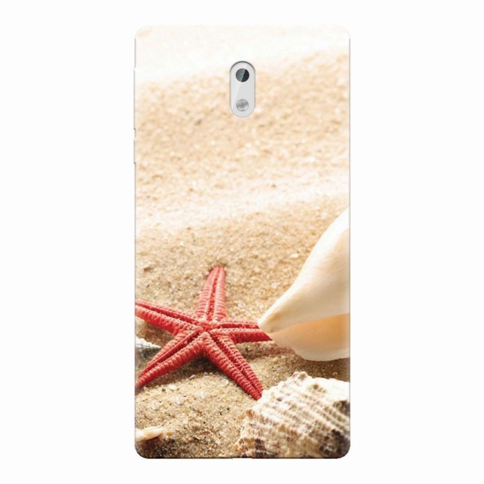 Husa silicon pentru Nokia 3, Beach Shells And Starfish