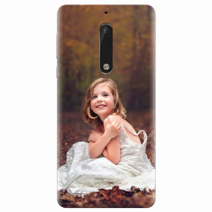 Husa silicon pentru Nokia 5, Girl In Wedding Dress Atest Autumn