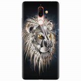 Husa silicon pentru Nokia 7 Plus, Abstract Lion 001