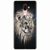 Husa silicon pentru Nokia 7 Plus, Abstract Lion 001