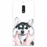 Husa silicon pentru Nokia 6, Cute Dog 1.