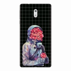 Husa silicon pentru Nokia 3, Astronaut Love