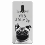 Husa silicon pentru Nokia 6, Tomorrow Will Be A Better Day Pug