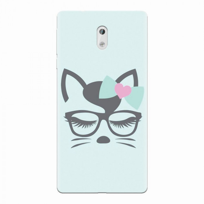 Husa silicon pentru Nokia 3, Angel Cat