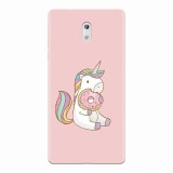 Husa silicon pentru Nokia 3, Unicorn Donuts