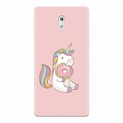 Husa silicon pentru Nokia 3, Unicorn Donuts foto