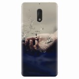 Husa silicon pentru Nokia 6, 3D Hand Ocean Render