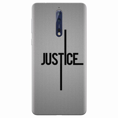 Husa silicon pentru Nokia 8, Amir Justice Minimalistic Nubheebuccus Text foto