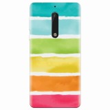 Husa silicon pentru Nokia 5, Watercolors