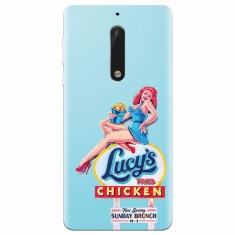 Husa silicon pentru Nokia 5, American Vintage Restaurant Sign