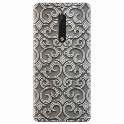 Husa silicon pentru Nokia 5, Baroque Silver Pattern foto