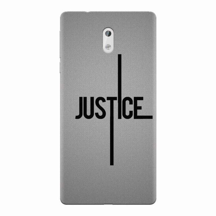 Husa silicon pentru Nokia 3, Amir Justice Minimalistic Nubheebuccus Text