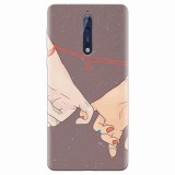 Husa silicon pentru Nokia 8, Infinit Love