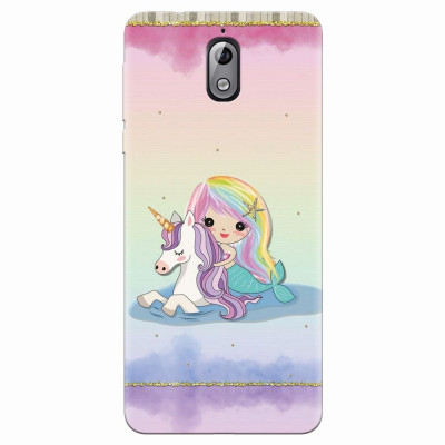 Husa silicon pentru Nokia 3.1, Mermaid Unicorn Play foto