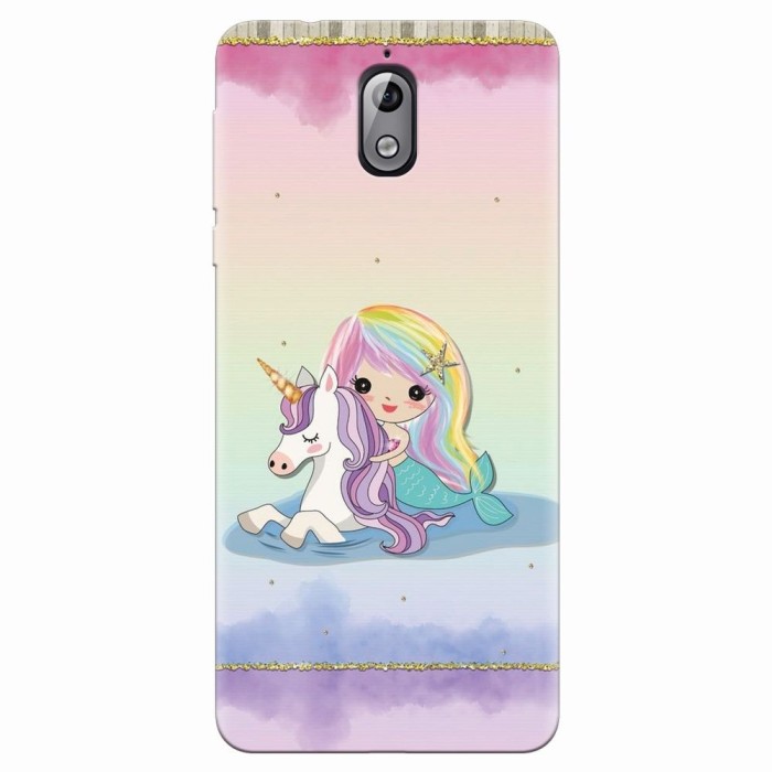 Husa silicon pentru Nokia 3.1, Mermaid Unicorn Play