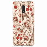Husa silicon pentru Nokia 6, Paris Love