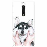 Husa silicon pentru Nokia 5, Cute Dog 1.