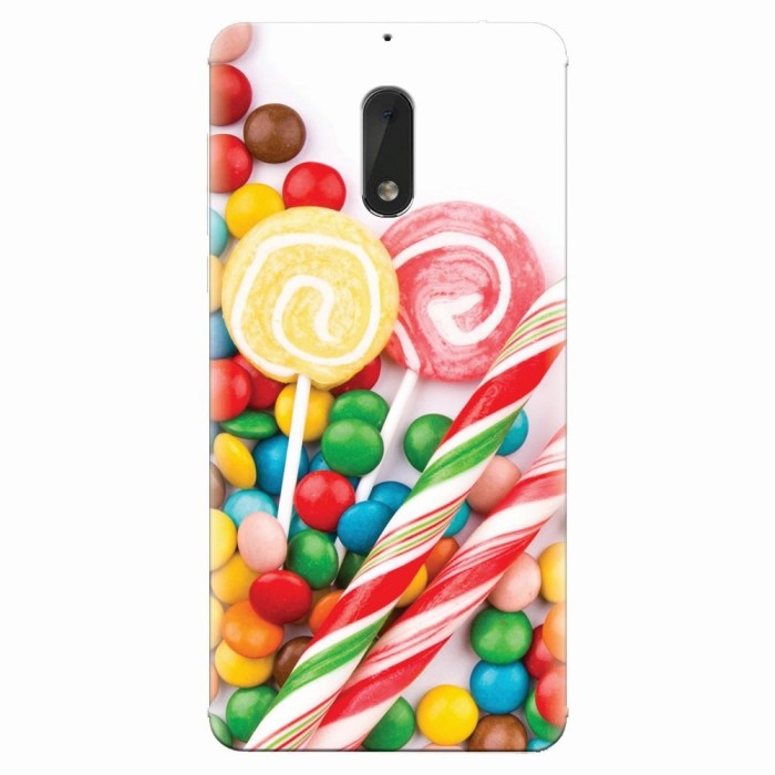 Husa silicon pentru Nokia 6, Sweet Colorful Candy