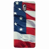 Husa silicon pentru Nokia 3.1, American Flag Illustration