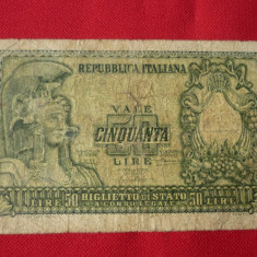BANCNOTA 50 LIRE 1951