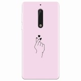Husa silicon pentru Nokia 5, Simple Love