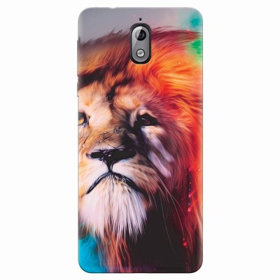 Husa silicon pentru Nokia 3.1, Awesome Art Of Lion foto