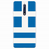 Husa silicon pentru Nokia 8, Greece Flag