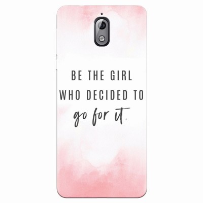 Husa silicon pentru Nokia 3.1, Quotes Pink foto
