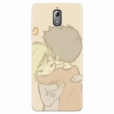 Husa silicon pentru Nokia 3.1, Couple Hug foto