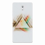 Husa silicon pentru Nokia 3, Abstract Grunge Light Triangle