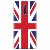 Husa silicon pentru Nokia 8, UK Flag Illustration
